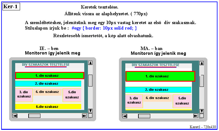 div szakaszok tervezse