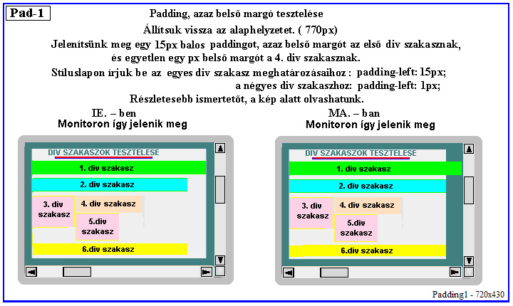 div szakaszok tervezse